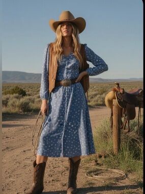 Levi’s Sarina Long Sleeve Midi Dress